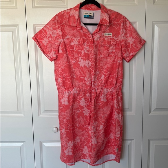 Magellan Outdoors Dresses & Skirts - Magellan Outdoors Coral Floral Midi Dress